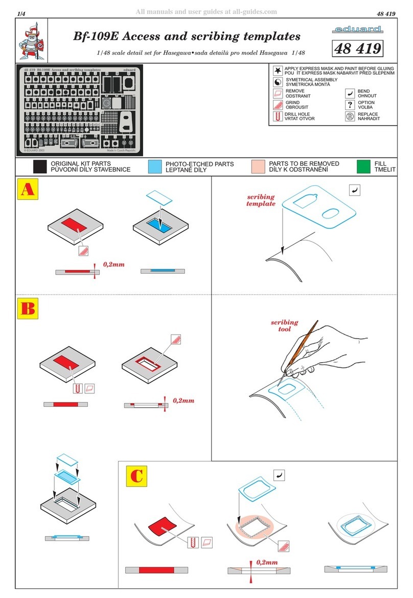 Eduard Bf-109E Access and scribing templates User manual Eduard Bf-109E Access and scribing templates User manual