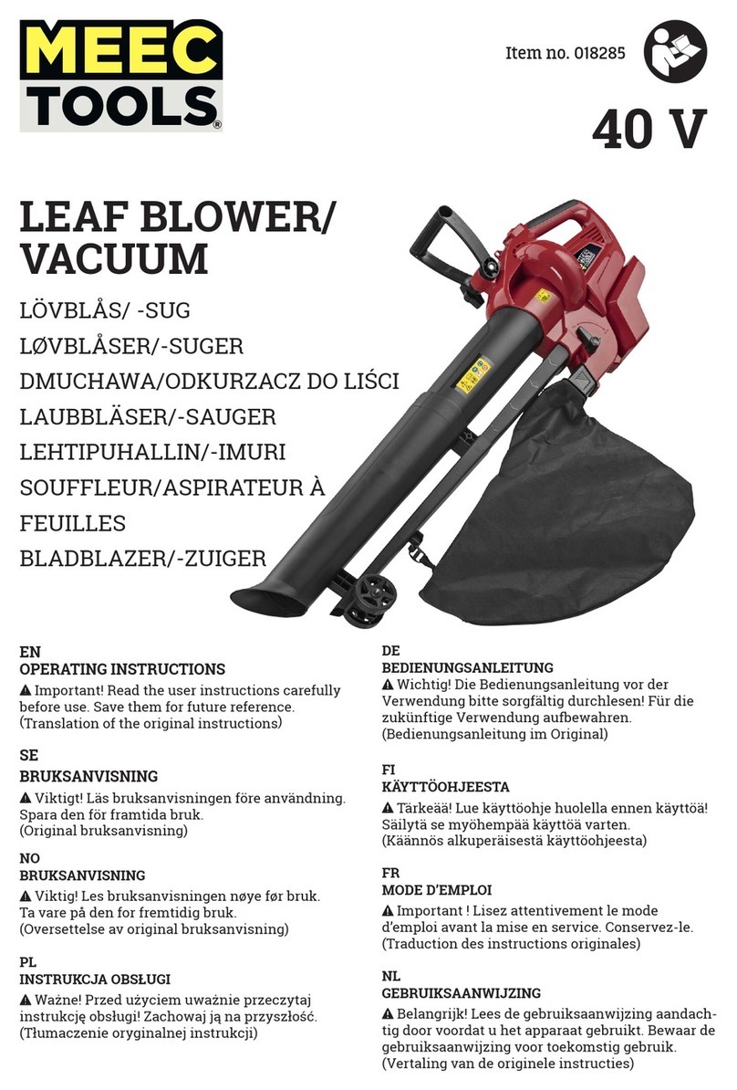 Meec tools 018285 operating instructions