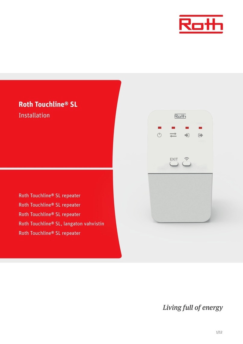 Roth Touchline SL User manual