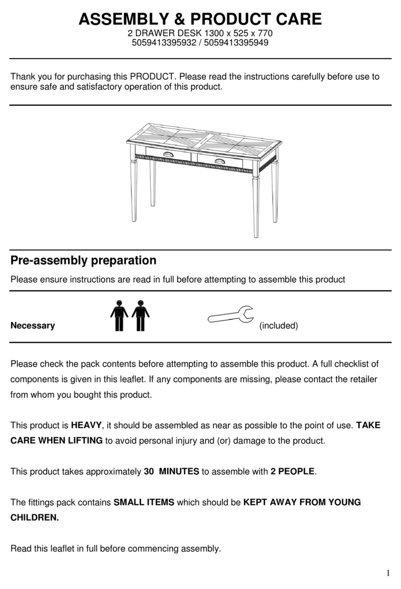 Cult 5059413395932 Assembly & care instructions