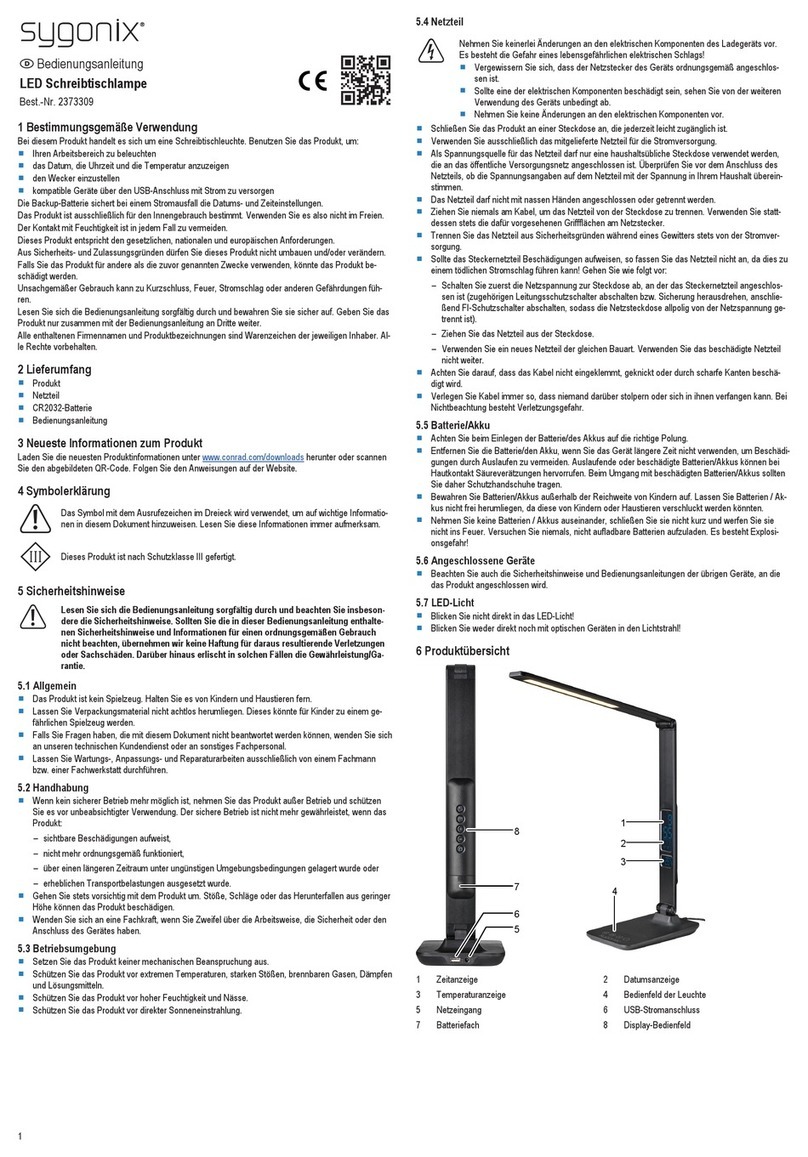 Sygonix 2373309 operating instructions