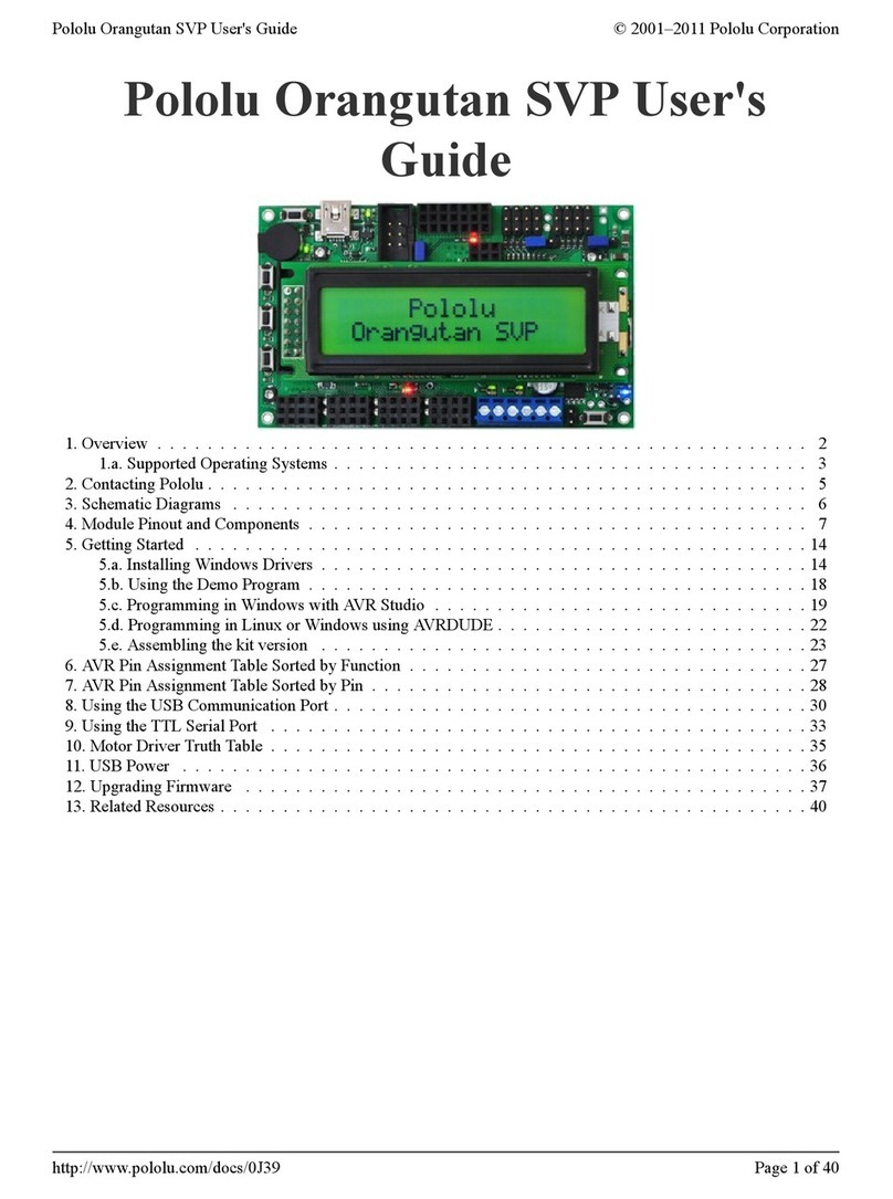 Pololu Orangutan SVP User manual