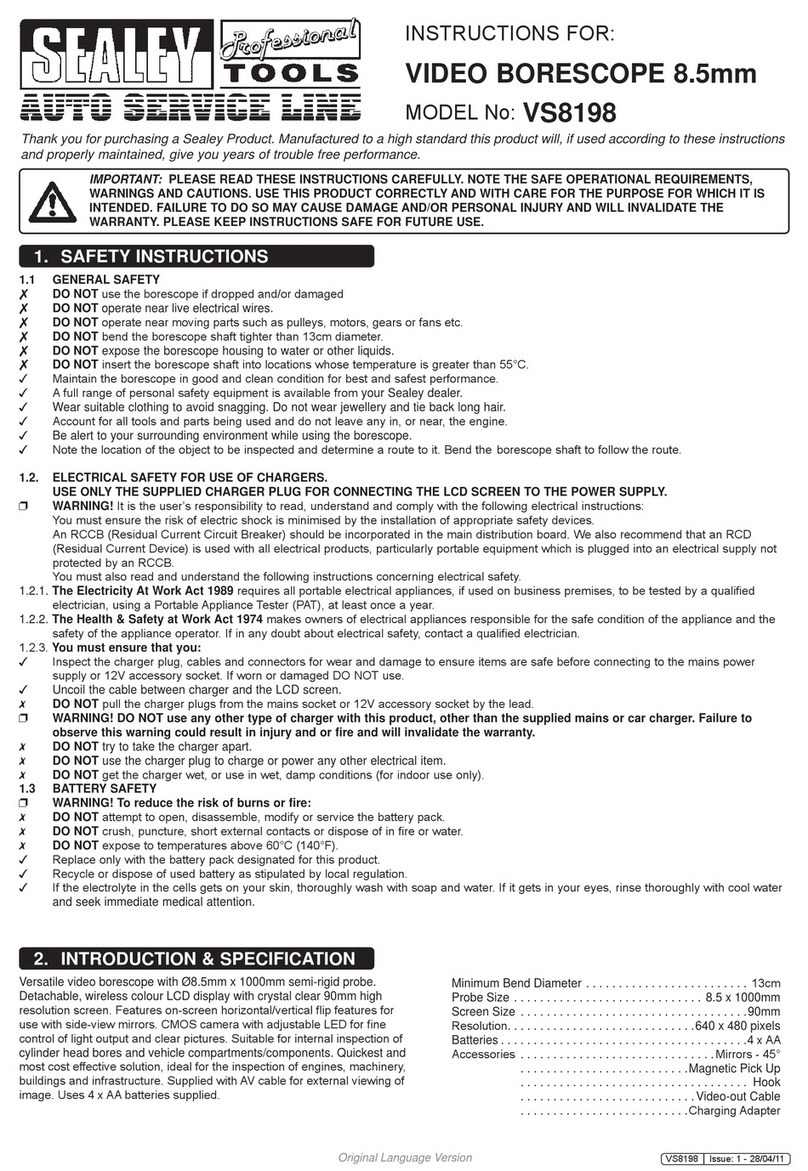 Sealey VS8198 User manual