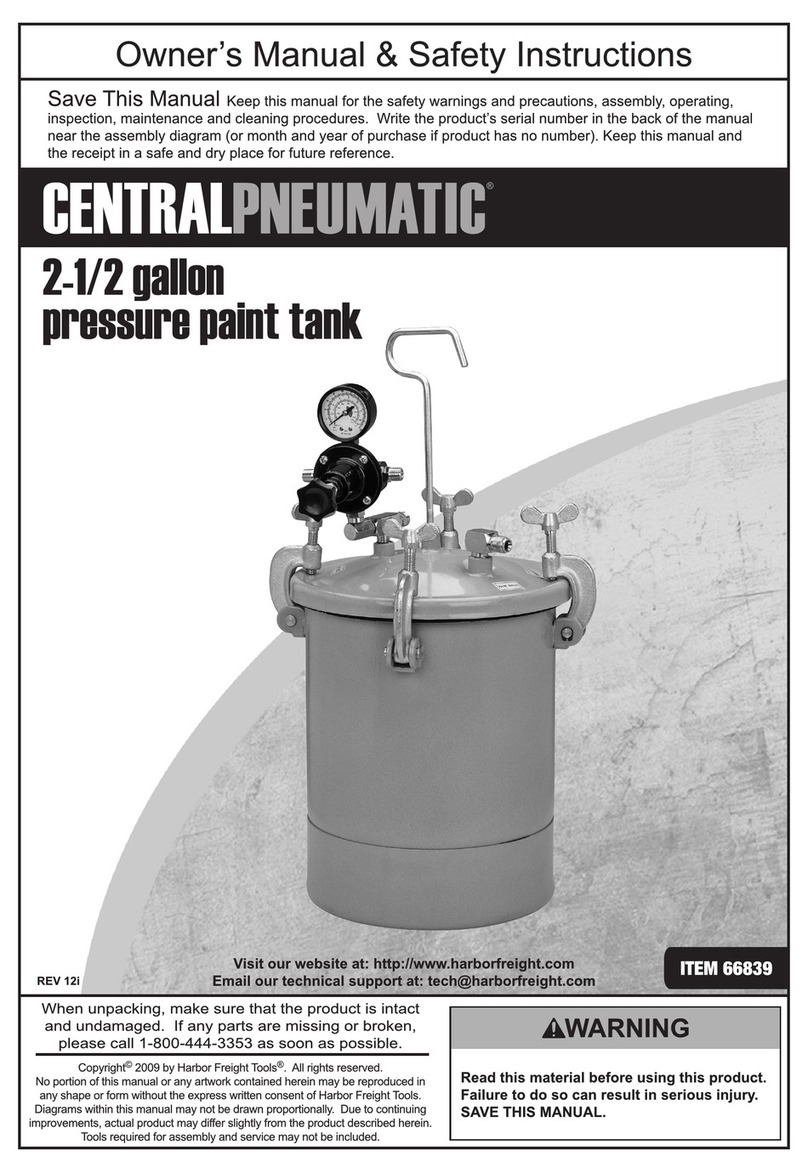 Harbor Freight Tools Centralpneumatic 66839 Owner's manual & safety instructions Harbor Freight Tools Centralpneumatic 66839 Owner's manual & safety instructions
