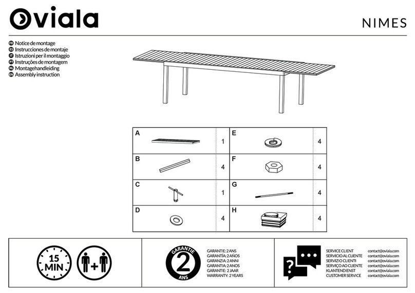 oviala NIMES Assembly instruction