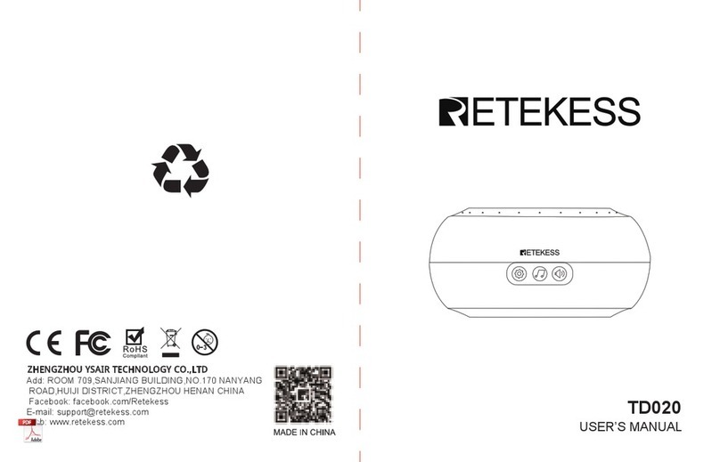 Retekess TD020 user manual