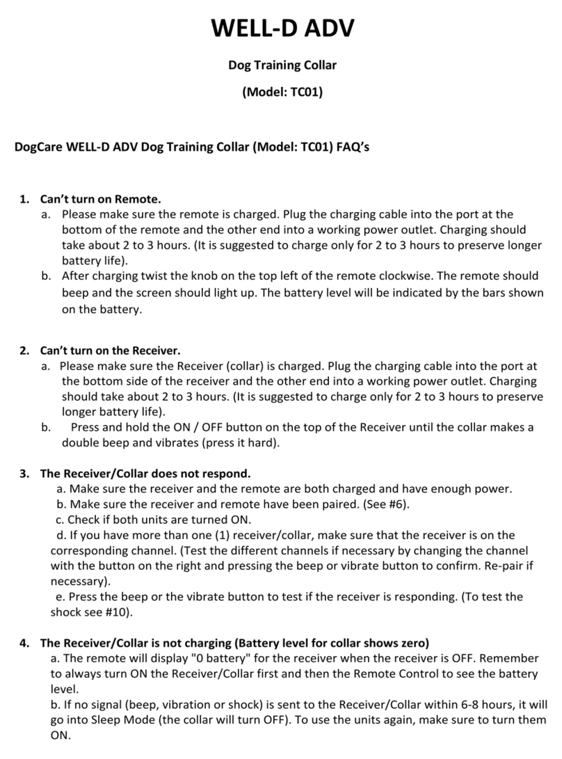 Dog Care WELL-D ADV TC01 quick start guide