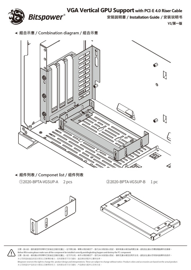 Bitspower BP-VTS-PCIE4 User manual Bitspower BP-VTS-PCIE4 User manual