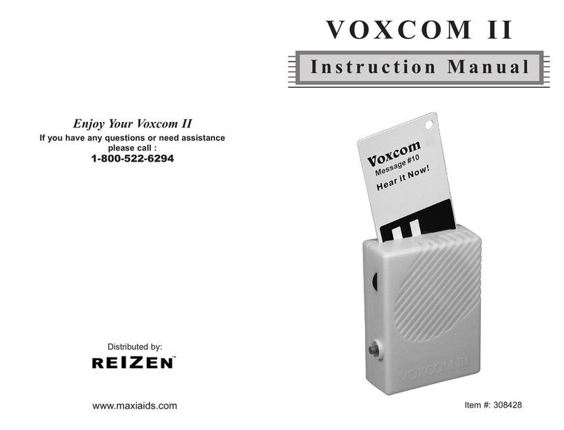 MaxiAids VOXCOM II instruction manual