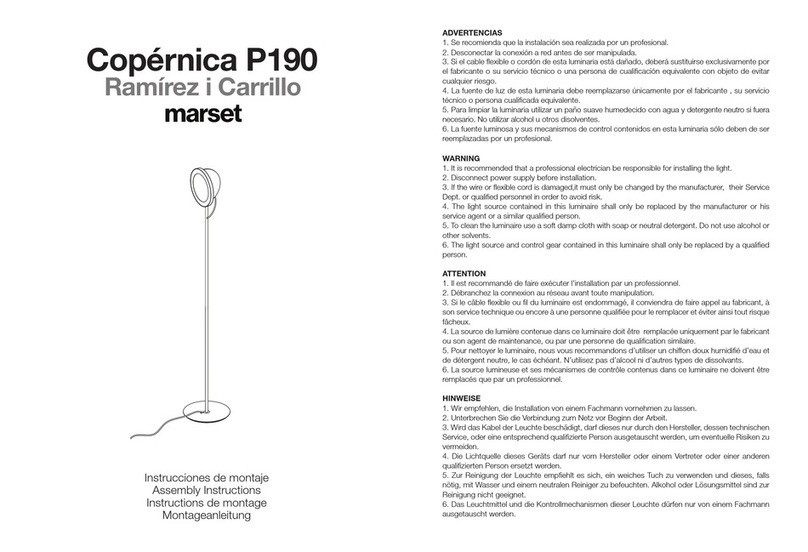marset Copernica P190 User manual