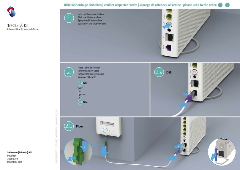 Swisscom Internet-Box 3 quick start guide