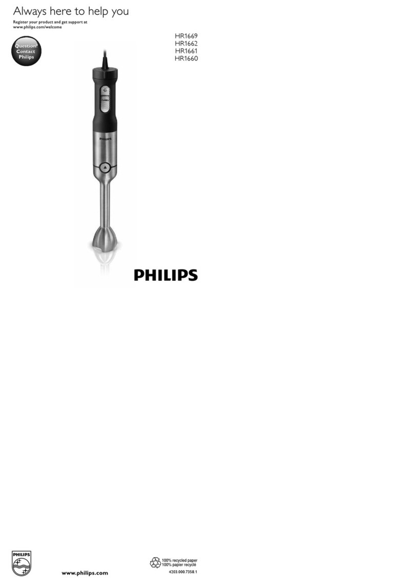 Philips HR1669 manual