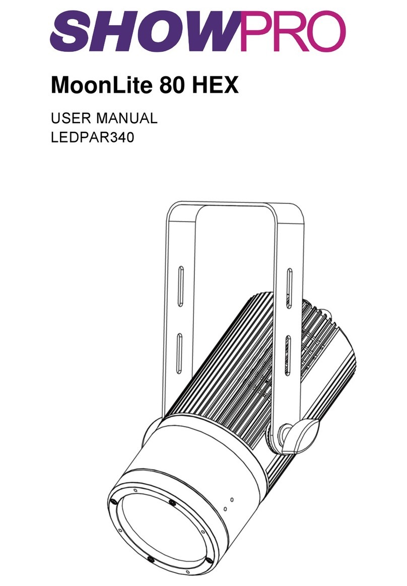 ShowPro MoonLite 80 HEX user manual