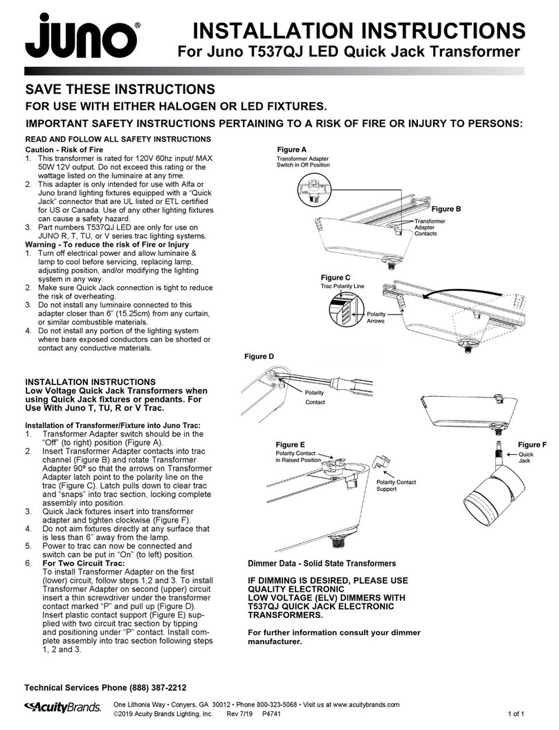 JUNO Juno T537QJ installation instructions