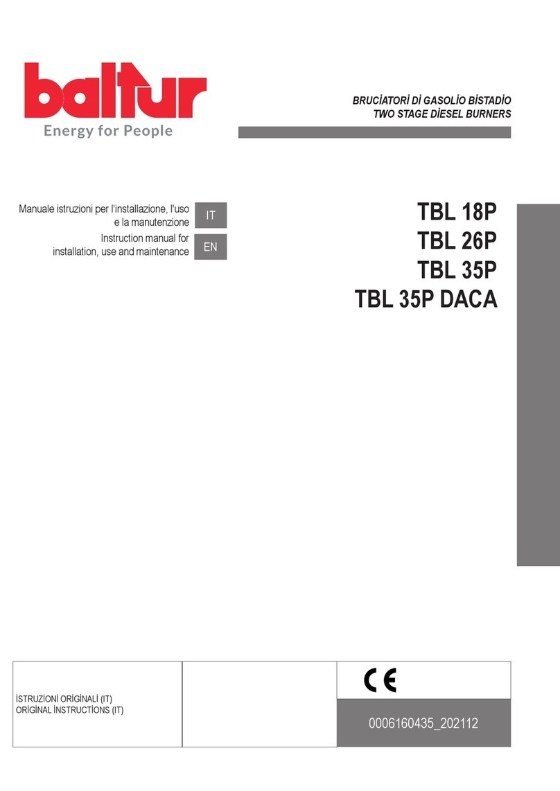 baltur TBL 18P Reference manual