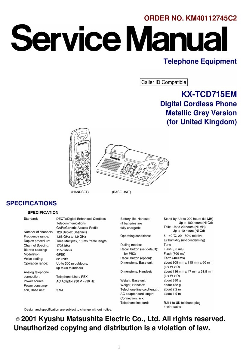 Panasonic KX-TCD715EM User manual