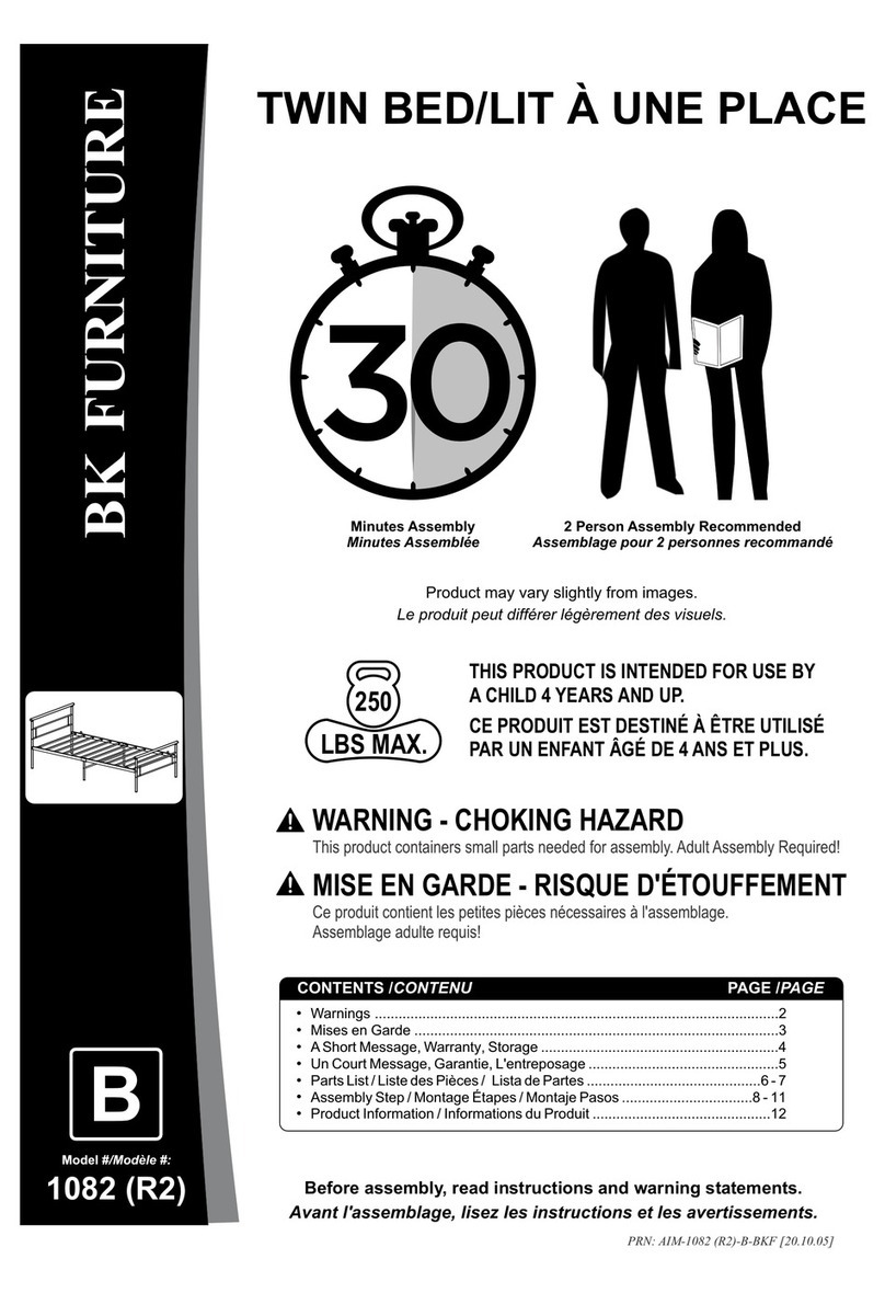 BK FURNITURE 1082 (R2) Assembly instructions