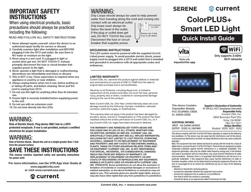 Current ColorPLUS+ 9050 User manual
