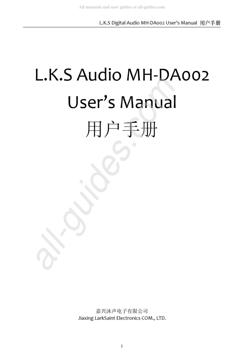 L.K.S DIGITAL AUDIO MH-DA002 user manual