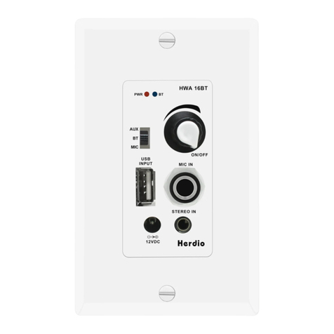 Herdio HWA16BT owner's manual