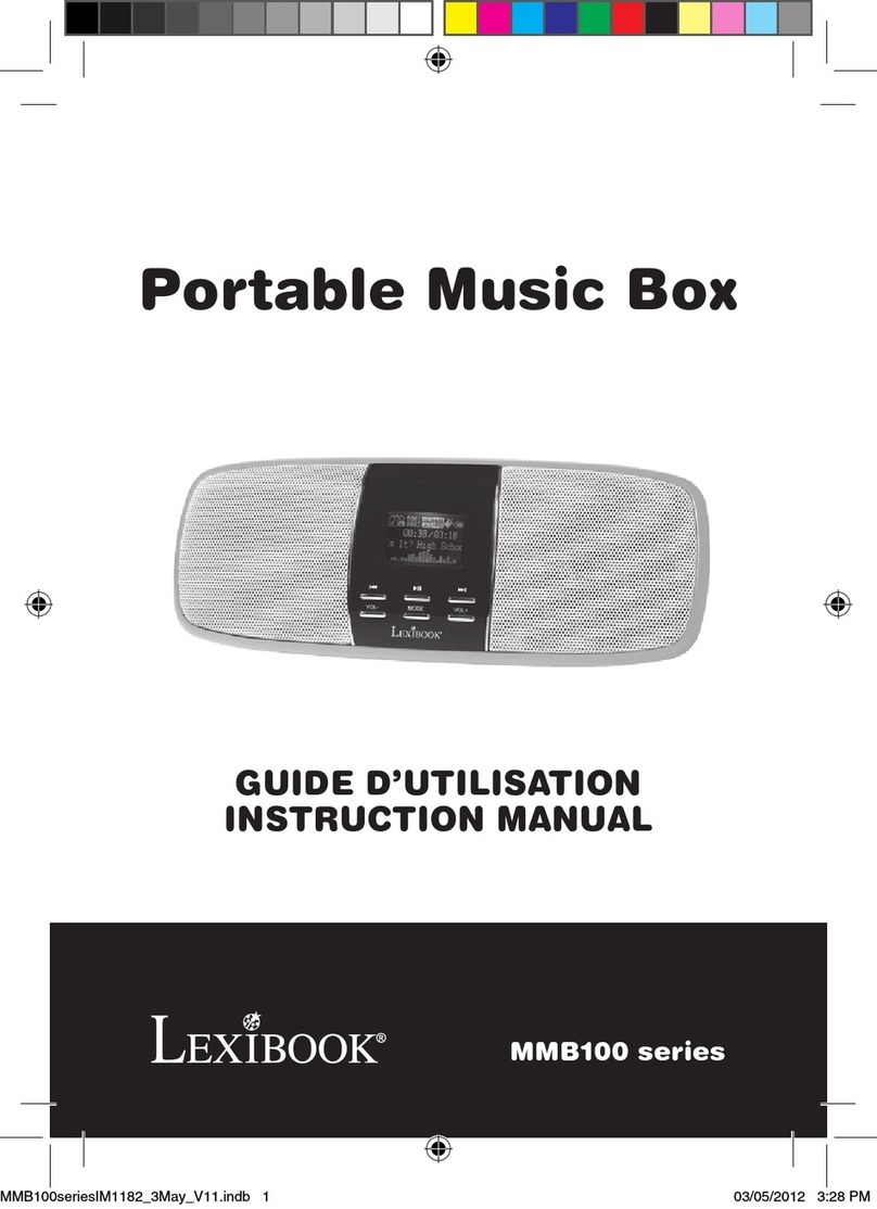 LEXIBOOK MMB100 Series instruction manual