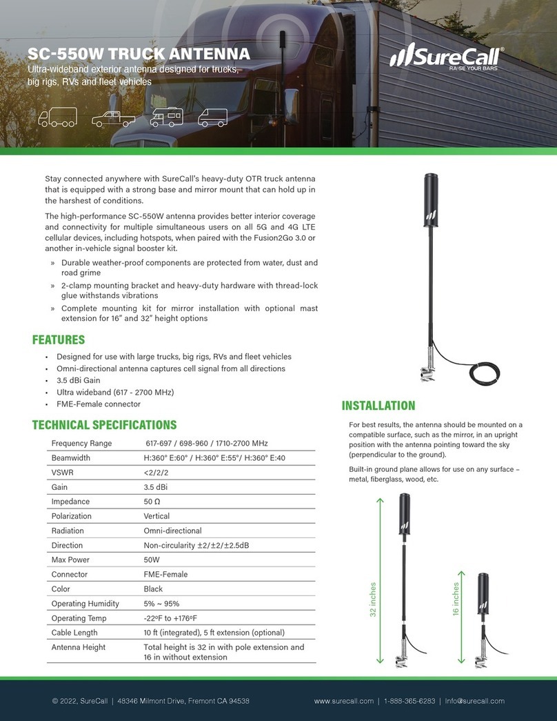SureCall SC-550W User manual