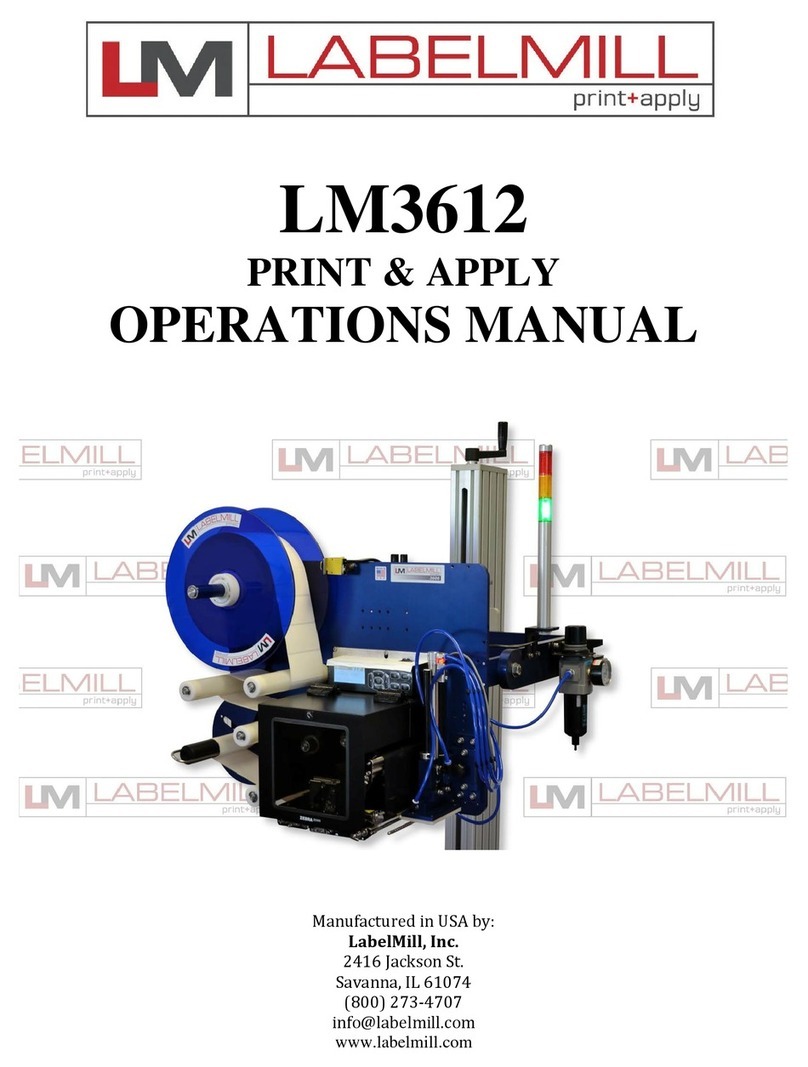 LabelMill LM3612 Operation manual