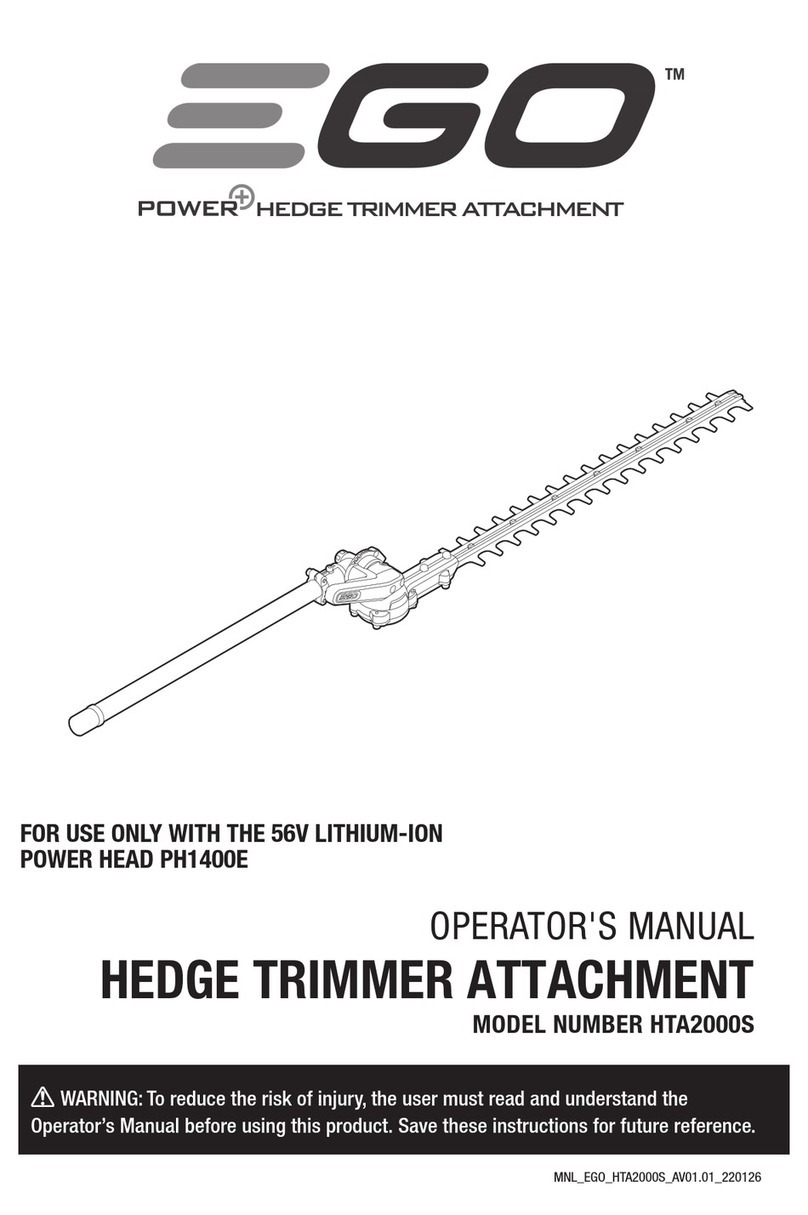 EGO HTA2000S User manual
