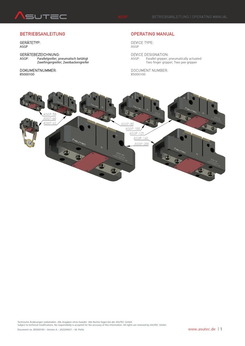 Asutec ASGP operating manual