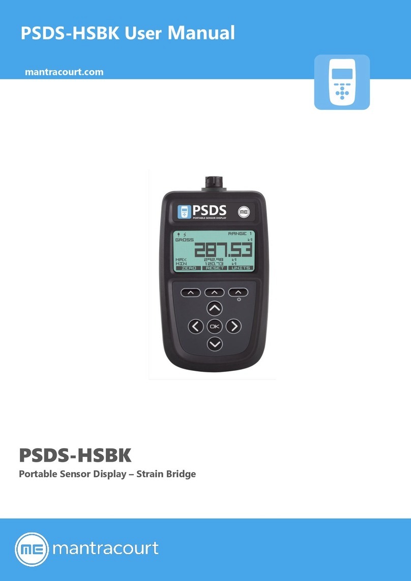 Mantracourt PSDS-HSBK user manual
