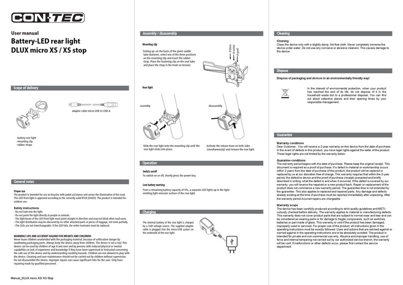 Contec DLUX micro XS user manual