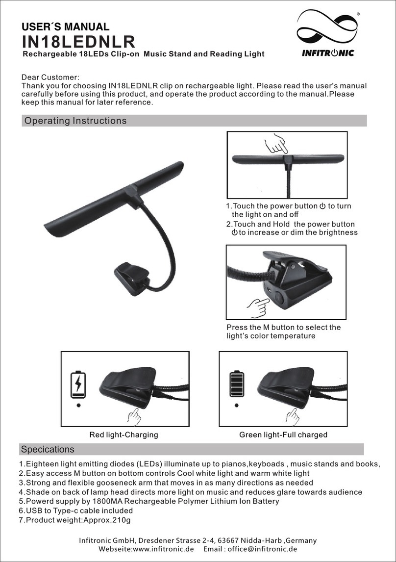 INFITRONIC IN18LEDNLR user manual
