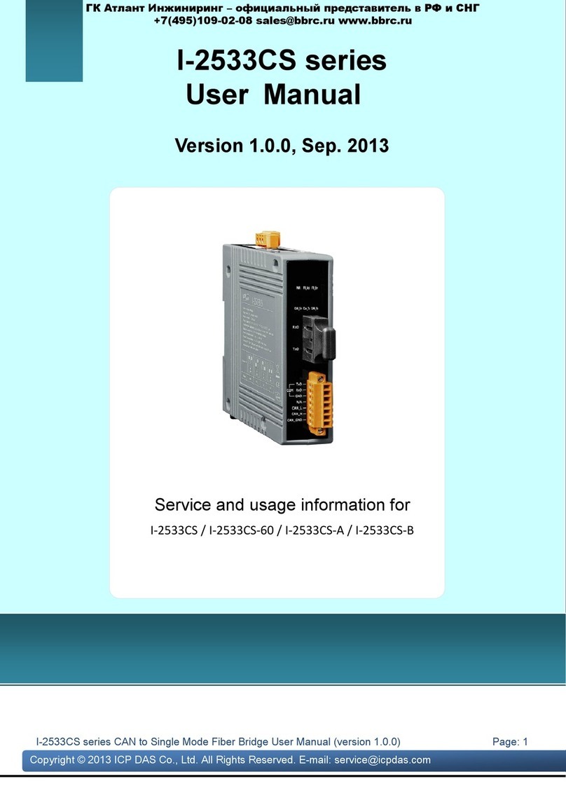 ICP DAS USA I-2533CS Series User manual