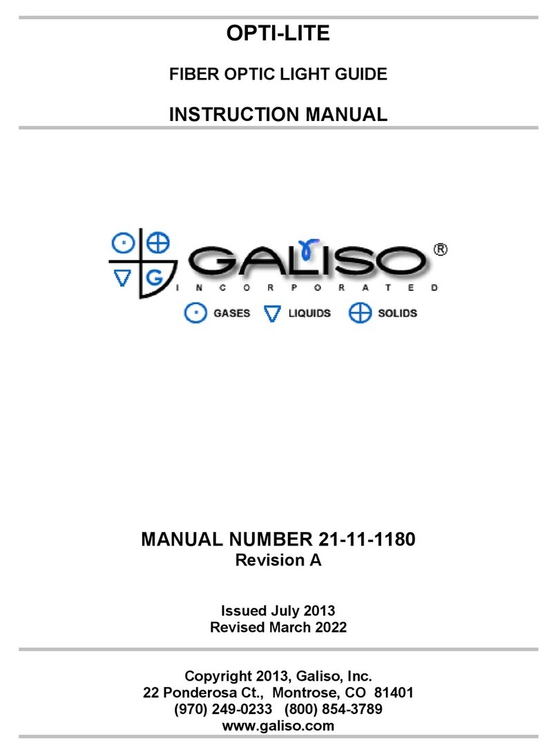 Galiso OPTI-LITE instruction manual