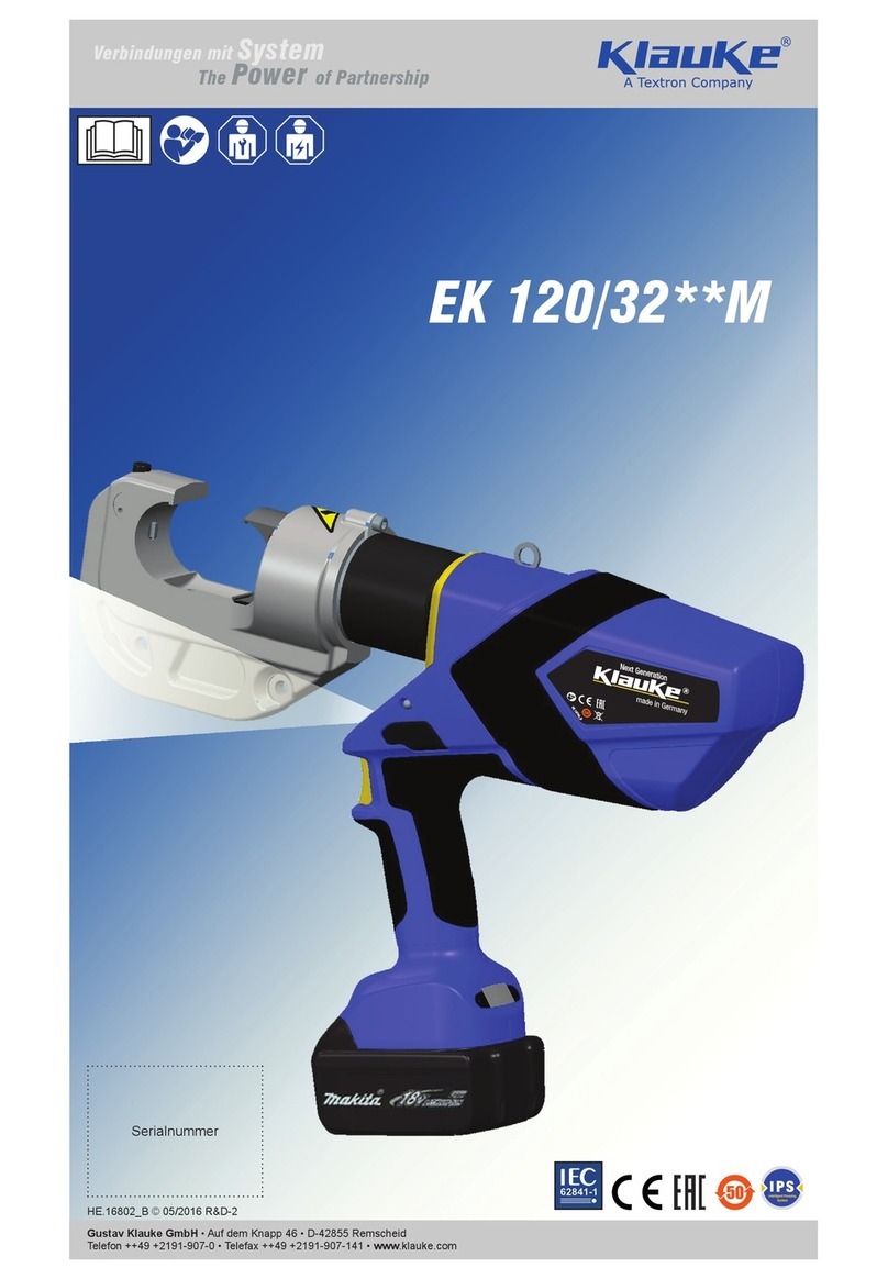 Textron Klauke EK 120/32 M Series User manual