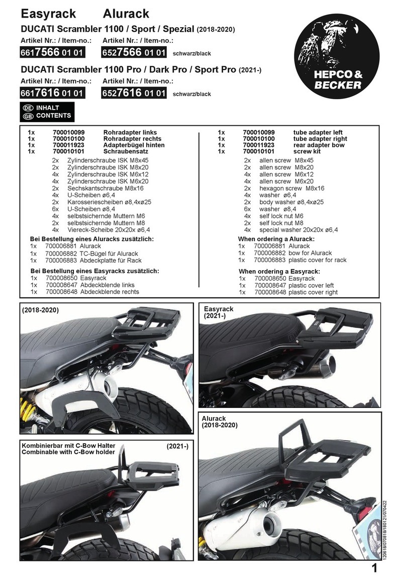 hepco & becker Easyrack 6617616 01 01 User manual hepco & becker Easyrack 6617616 01 01 User manual