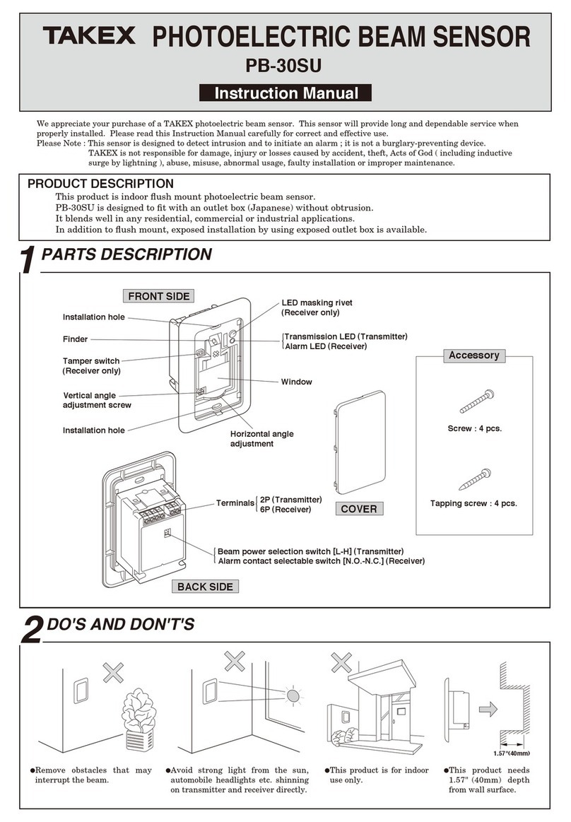 Takex PB-30SU instruction manual