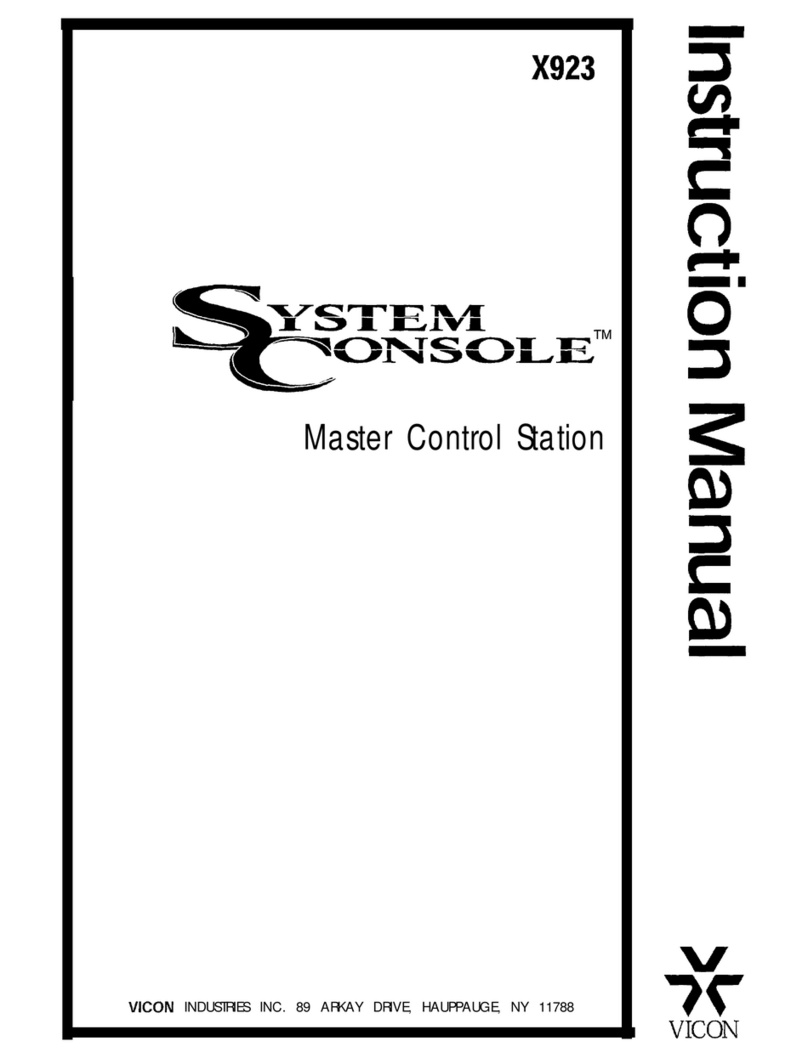 Vicon System Controle V1400X-DVC instruction manual