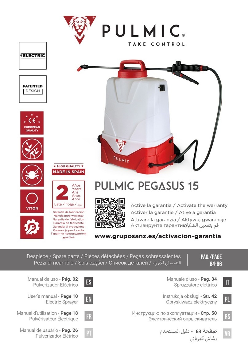 Pulmic PEGASUS 15 user manual