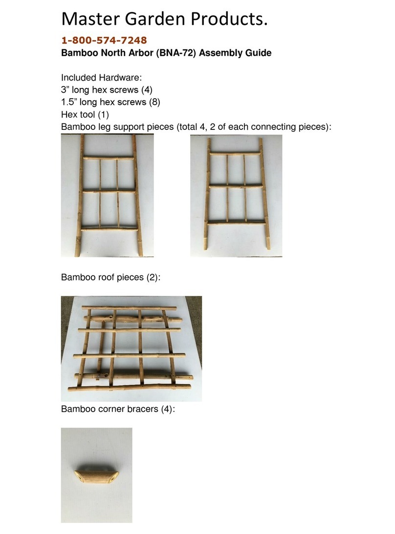 Master Garden Bamboo North Arbor BNA-72 User manual