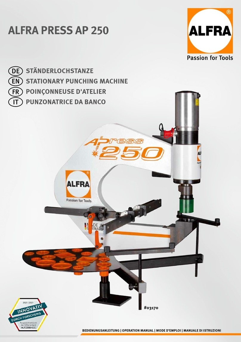ALFRA PRESS AP 250 User manual