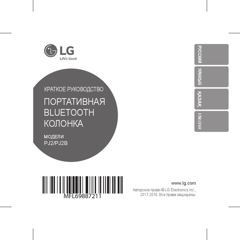 LG PJ2 Specification sheet
