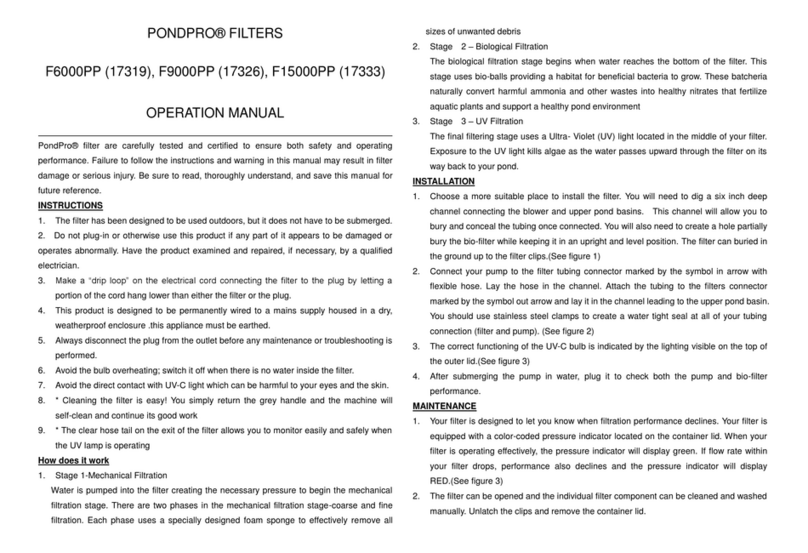 ASCENTO PONDPRO F6000PP Operation manual