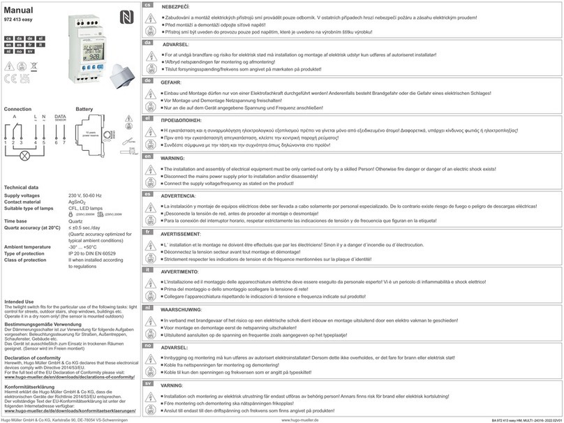 Hugo Müller 972 413 easy User manual