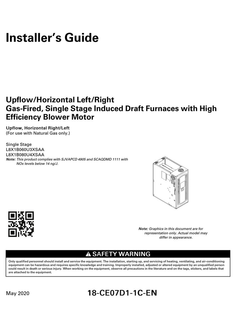 Trane L8X1B060U3XSAA Installer's guide
