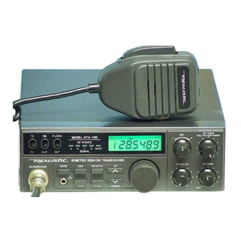 Realistic HTX-100 User manual Realistic HTX-100 User manual