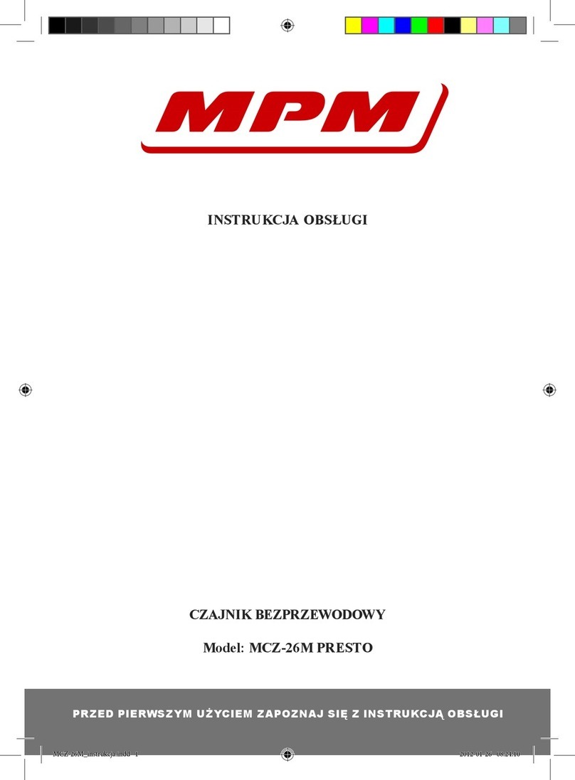MPM MCZ-26M PRESTO User manual