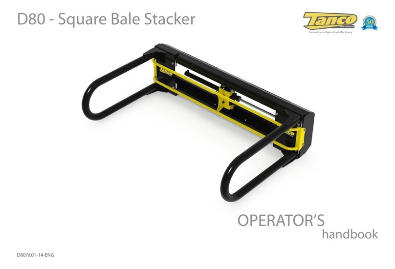 Tanco D80 Operator's handbook