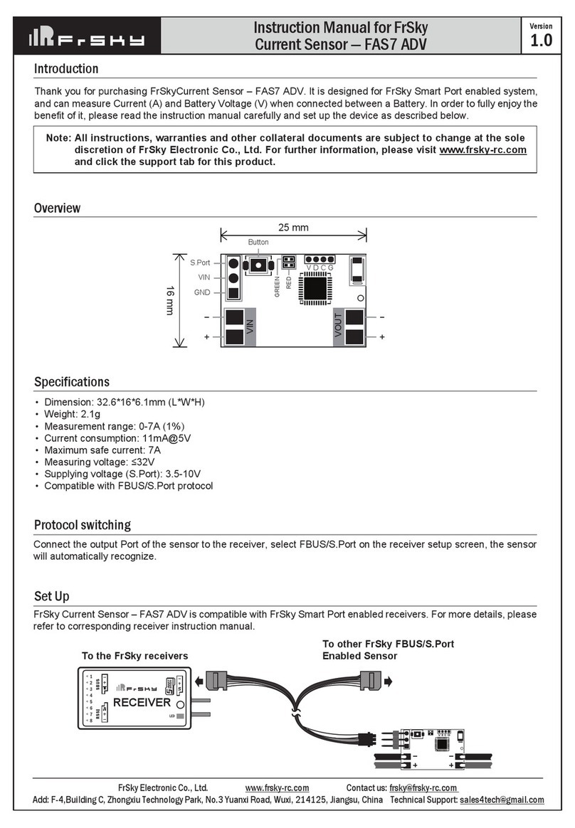 FrSky FAS7 ADV User manual