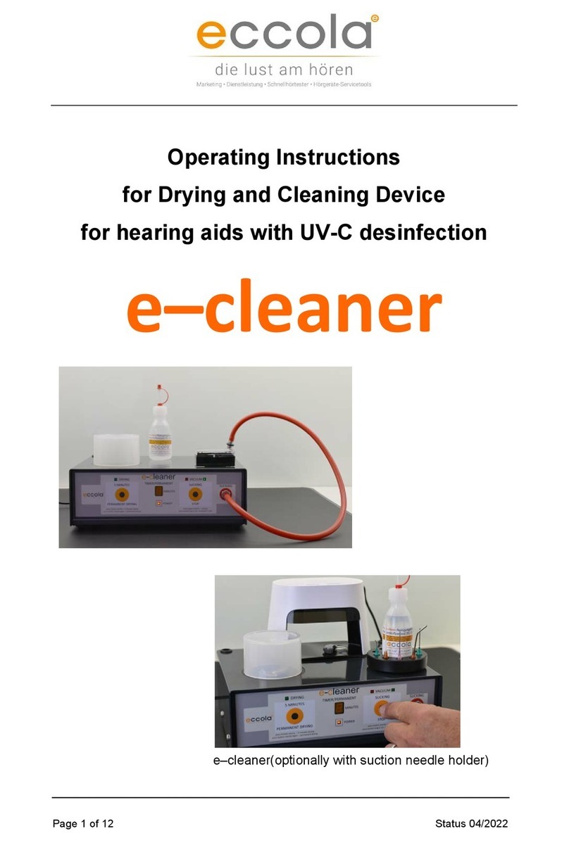 eccola e-cleaner operating instructions